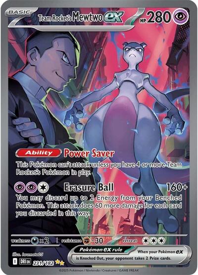 Team Rocket’s Mewtwo ex on Binder Forge